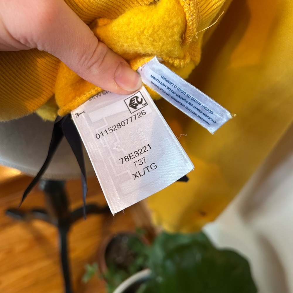 Tommy Hilfiger Men's Bright Yellow Crewneck Sweater - Picture 4 of 7